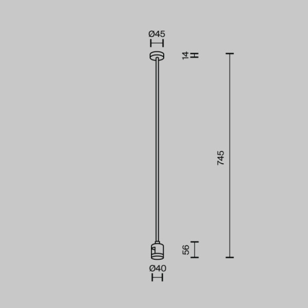 Крепление потолочное Accessories for tracks Flarity TRA159С-IPC1-B