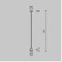 Крепление потолочное Accessories for tracks Flarity TRA159С-IPC1-B