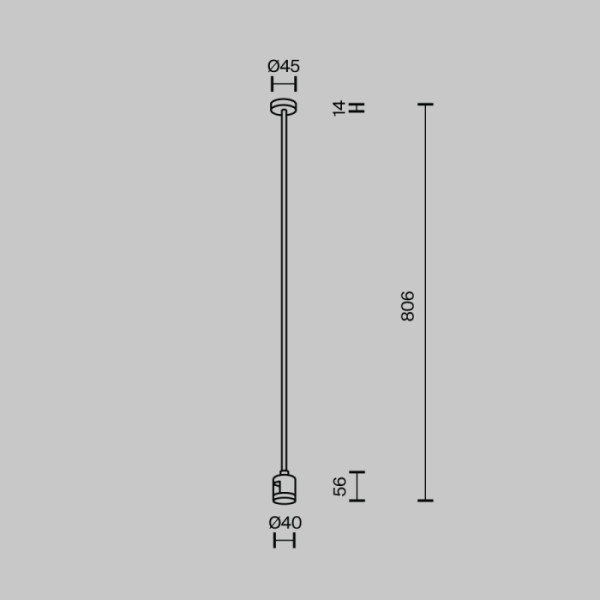 Крепление потолочное Accessories for tracks Flarity TRA159С-IPCL1-BS