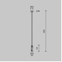 Крепление потолочное Accessories for tracks Flarity TRA159С-D1-B