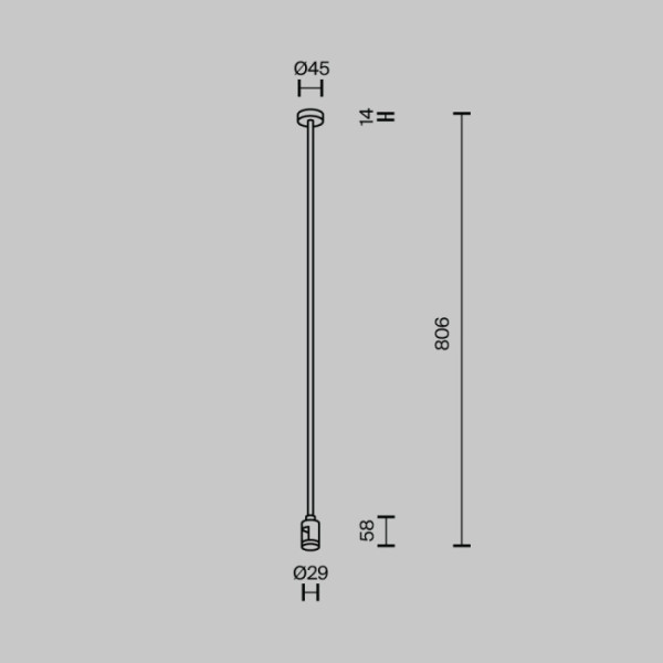 Крепление потолочное Accessories for tracks Flarity TRA159С-SL1-BS