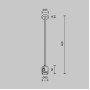 Крепление потолочное Accessories for tracks Flarity TRA158С-IPCL1-B