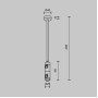 Крепление потолочное Accessories for tracks Flarity TRA158С-D1-BS