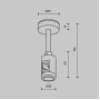 Крепление потолочное Accessories for tracks Flarity TRA156C-B1-B
