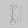 Крепление потолочное Accessories for tracks Flarity TRA156C-IPC1-B