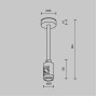 Крепление потолочное Accessories for tracks Flarity TRA156C-SL1-B