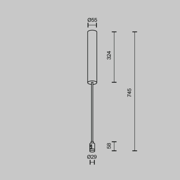 Основание потолочное Accessories for tracks Flarity TRA159С-BB1-B