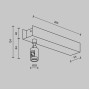 Основание потолочное Accessories for tracks Flarity TRA156C-BB1-B
