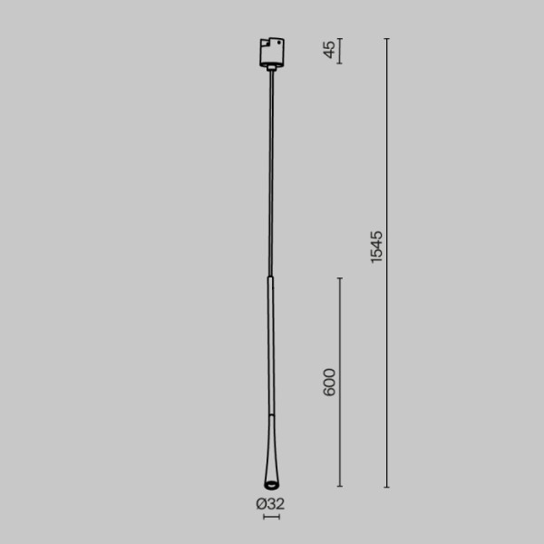 Трековый светильник Waist TR168-1-7W3K-M-B