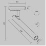Трековый светильник Focus T TR141-1-6W3K-M-BS