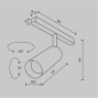 Трековый светильник Focus LED TR032-4-12W3K-M-DS-BW