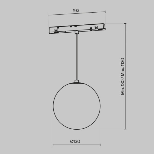 Трековый светильник Luna TR039-2-5W3K-W
