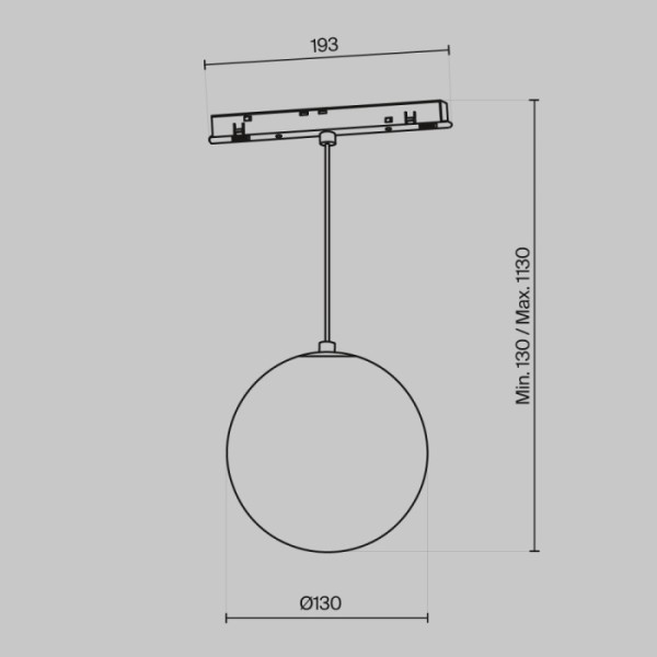 Трековый светильник Luna TR039-4-5W3K-WW-DS-W