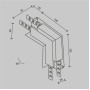 Соединитель угловой Accessories for tracks Exility TRA034CL-42.12W