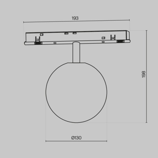 Трековый светильник Luna TR038-2-5W3K-W