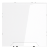 Розетка встраиваемая VOLTUM S70 с заземлением, защитными шторками и крышкой 16А, (белый глянцевый)