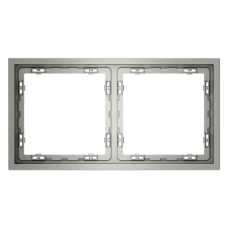 Рамка пластиковая VOLTUM S70 на 2 поста, (сталь)