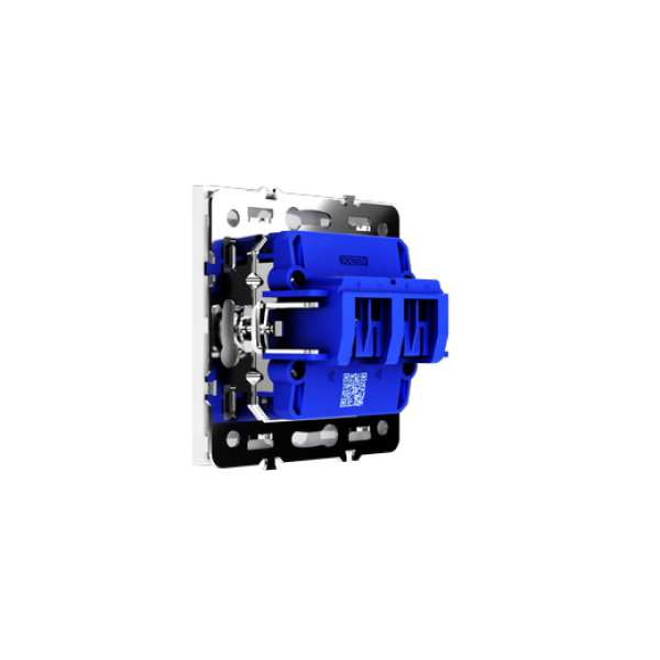 Розетка акустическая встраиваемая VOLTUM S70 4-местная, (белый глянцевый)