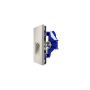 Розетка компьютерная встраиваемая VOLTUM S70 двойная RJ45+RJ45 кат.6, (кашемир)