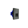 Розетка компьютерная встраиваемая VOLTUM S70 RJ45 кат.6, (титан)