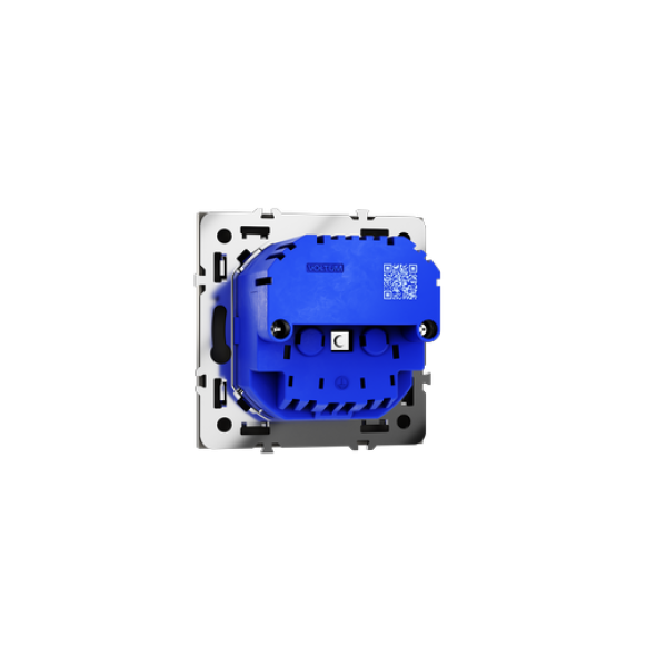 Розетка встраиваемая VOLTUM S70 с заземлением и защитными шторками, 16А, с USB, A+A, (кашемир)