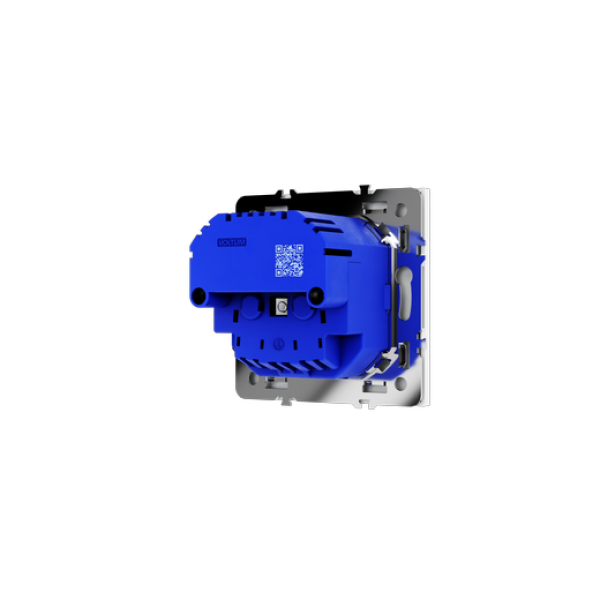Розетка встраиваемая VOLTUM S70 с заземлением и защитными шторками, 16А, с USB, A+С, (белый матовый)