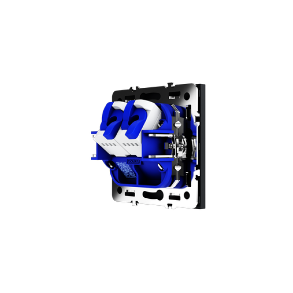Розетка компьютерная встраиваемая VOLTUM S70 двойная RJ45+RJ45 кат.6, (графит)