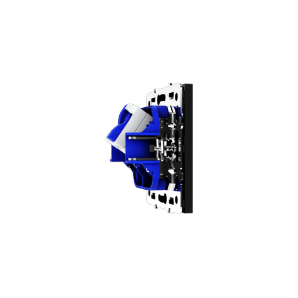Розетка компьютерная встраиваемая VOLTUM S70 RJ45 кат.6, (черный матовый)