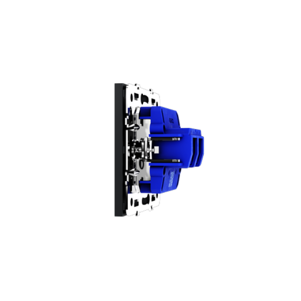 Розетка акустическая встраиваемая VOLTUM S70 4-местная, (графит)