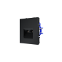 Розетка компьютерная встраиваемая VOLTUM S70 двойная RJ45+RJ45 кат.6, (графит)