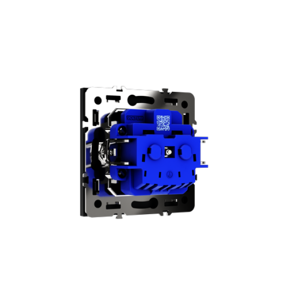 Розетка встраиваемая VOLTUM S70 с заземлением и защитными шторками, 16А, (графит)