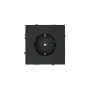 Розетка встраиваемая VOLTUM S70 с заземлением и защитными шторками, 16А, (графит)