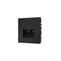 Розетка компьютерная встраиваемая VOLTUM S70 двойная RJ45+RJ45 кат.6, (графит)
