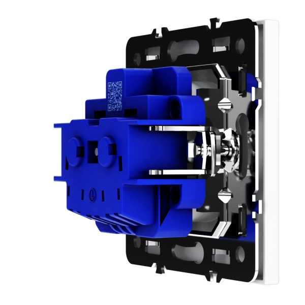 Розетка встраиваемая VOLTUM S70 с заземлением и защитными шторками, 16А, (белый матовый)