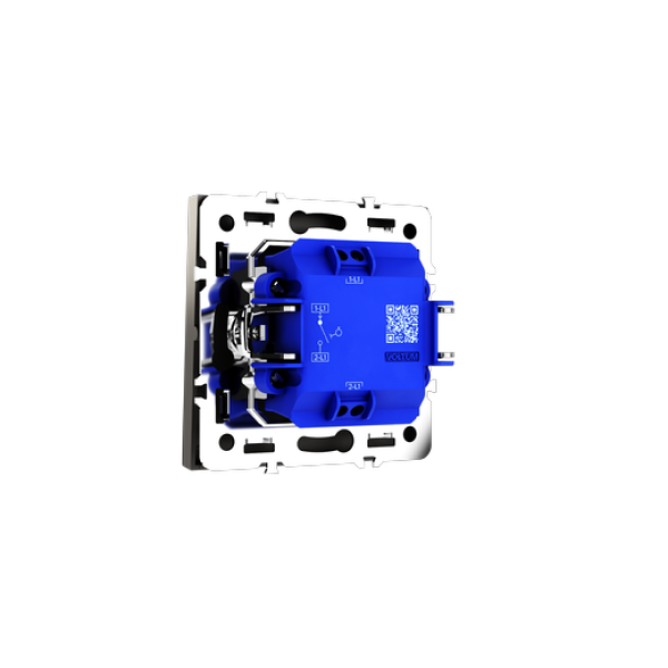 Выключатель с самовозвратом встраиваемый VOLTUM S70 одноклавишный 10А, (кашемир)