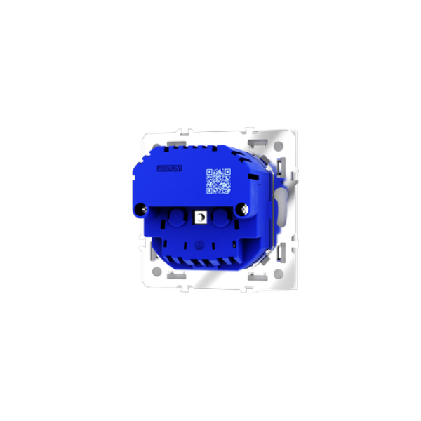 Розетка встраиваемая VOLTUM S70 с заземлением и защитными шторками, 16А, с USB, A+С, (белый глянцевы