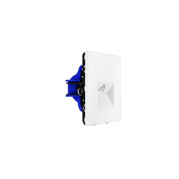Розетка компьютерная встраиваемая VOLTUM S70 RJ45 кат.6, (белый матовый)