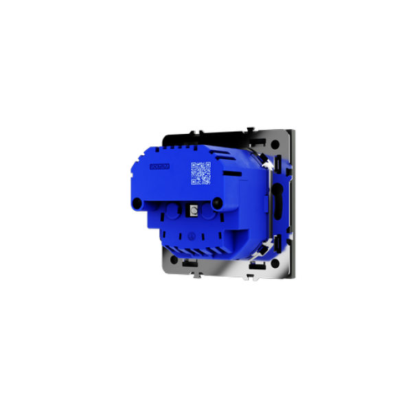 Розетка встраиваемая VOLTUM S70 с заземлением и защитными шторками, 16А, с USB, A+A, (титан)