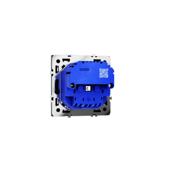 Розетка встраиваемая VOLTUM S70 с заземлением и защитными шторками, 16А, с USB, A+С, (графит)