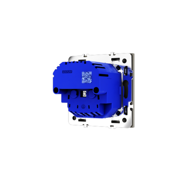 Розетка встраиваемая VOLTUM S70 с заземлением и защитными шторками, 16А, с USB, A+С, (шелк)