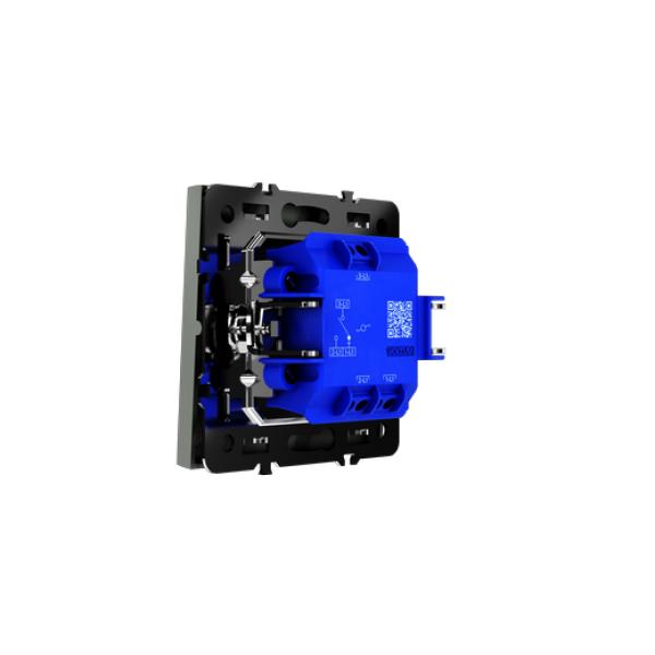 Проходной переключатель встраиваемый VOLTUM S70 одноклавишный 10А, (титан)