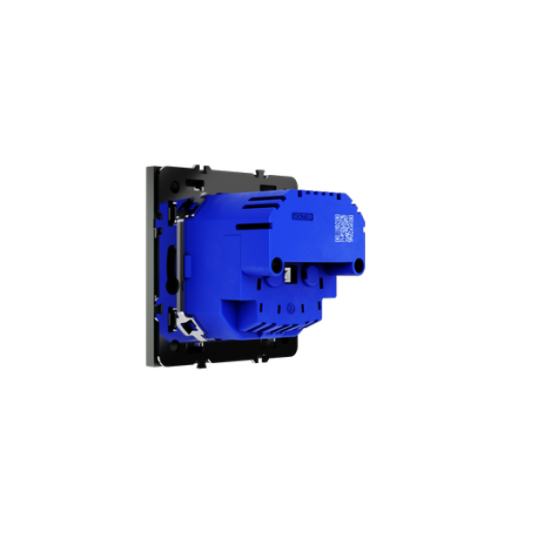Розетка встраиваемая VOLTUM S70 с заземлением и защитными шторками, 16А, с USB, A+A, (титан)