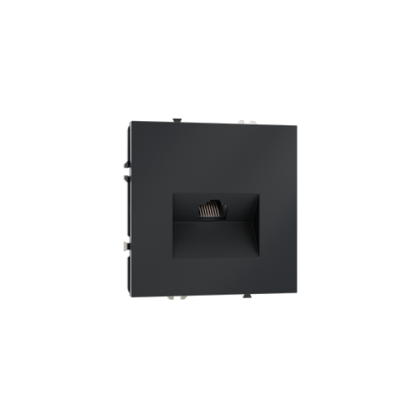 Розетка компьютерная встраиваемая VOLTUM S70 RJ45 кат.6, (графит)