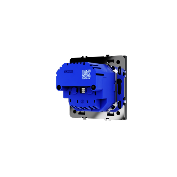 Розетка встраиваемая VOLTUM S70 с заземлением и защитными шторками, 16А, с USB, A+С, (графит)