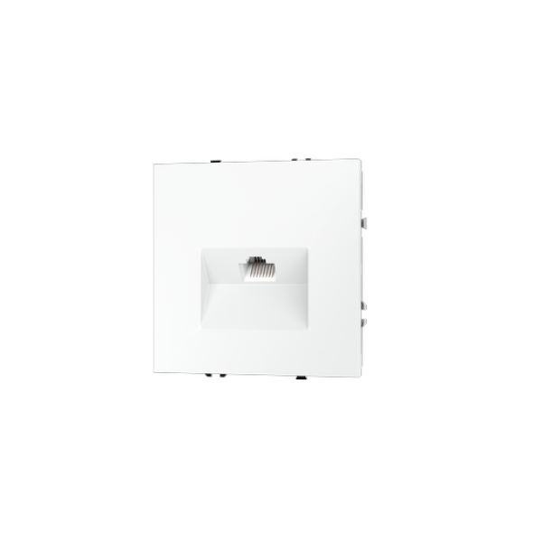 Розетка компьютерная встраиваемая VOLTUM S70 RJ45 кат.6, (белый матовый)