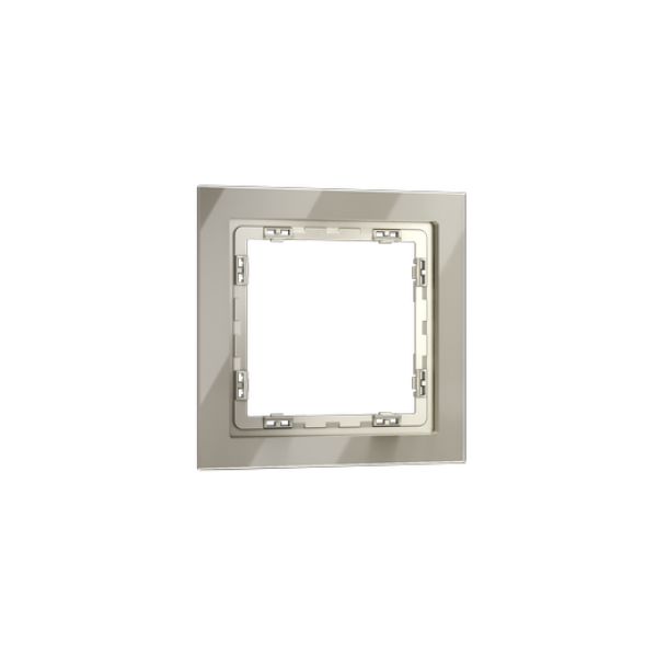Рамка стеклянная VOLTUM S70 на 1 пост, (шелк, стекло)