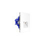 Розетка компьютерная встраиваемая VOLTUM S70 двойная RJ45+RJ45 кат.6, (белый глянцевый)