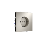 Розетка встраиваемая VOLTUM S70 с заземлением и защитными шторками, 16А, (кашемир)