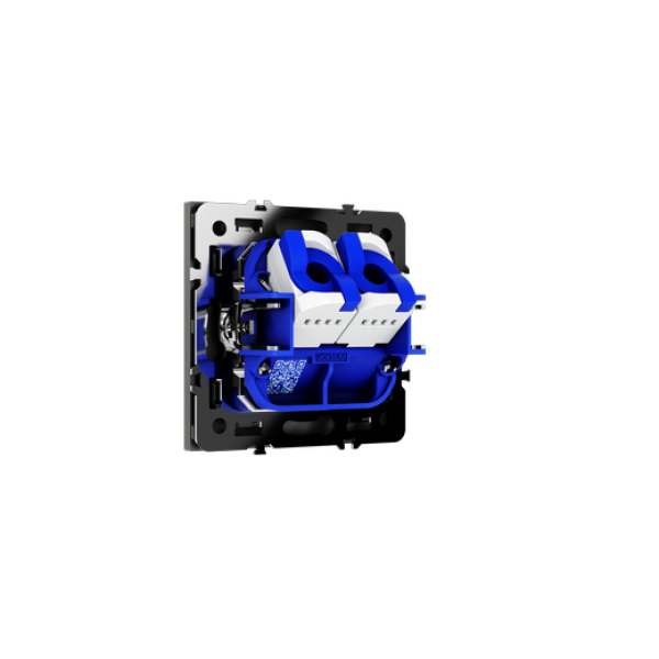 Розетка компьютерная встраиваемая VOLTUM S70 двойная RJ45+RJ45 кат.6, (титан)