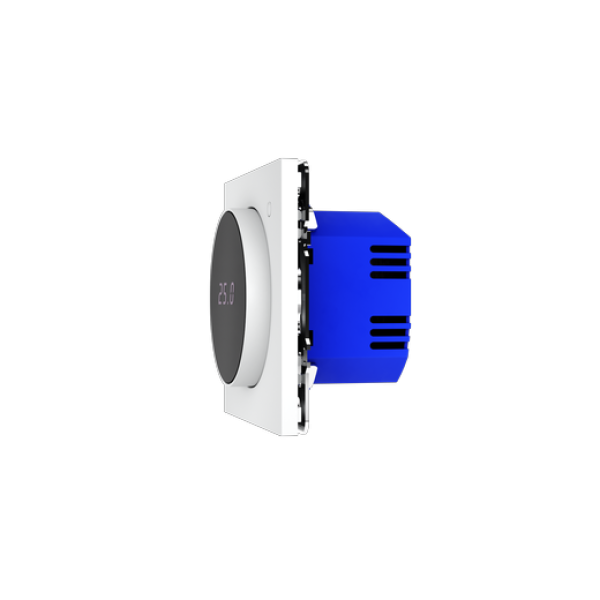 Терморегулятор электронный VOLTUM S70 с индикацией и датчиком, для теплого пола, (белый матовый)